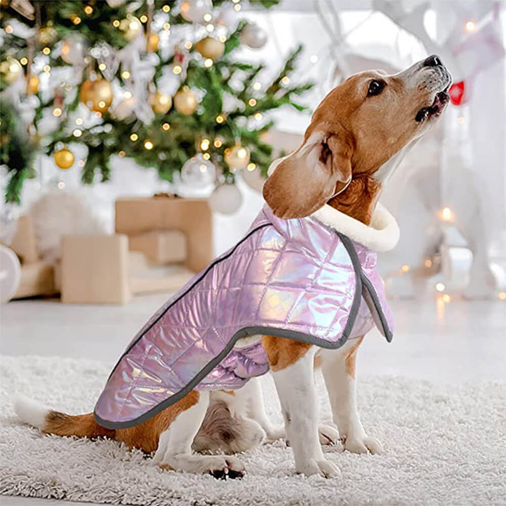 Schillernde Farbenfrohe Wasserdichte Reflektierende Warme Hundejacke