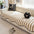 Moderner Chevron-Streifen Chenille Sofaüberwurf mit wellenförmigen Rändern