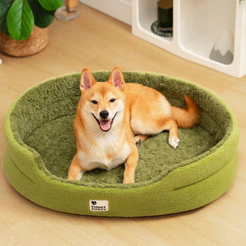 Flauschiges Fleece-Moos 2-in-1 Multifunktions-Komfort-Hundebett