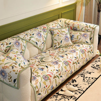 Alljahreskühlung Pastoral Floral Sofaüberwurf