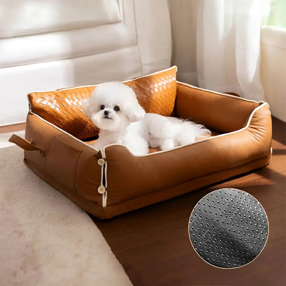 Kunstleder wasserdicht Latexschild Rücken Hundesofa Bett
