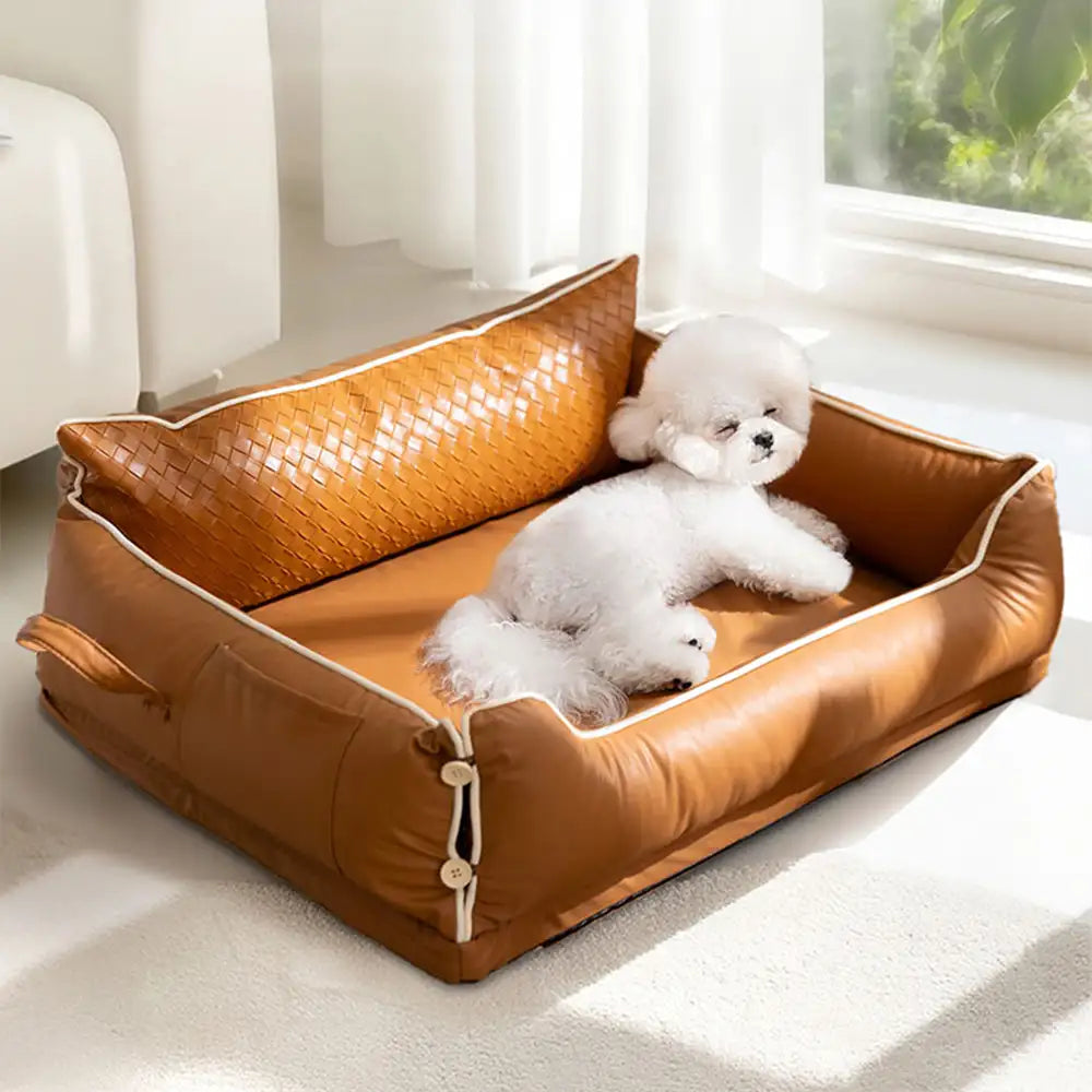 Kunstleder wasserdicht Latexschild Rücken Hundesofa Bett