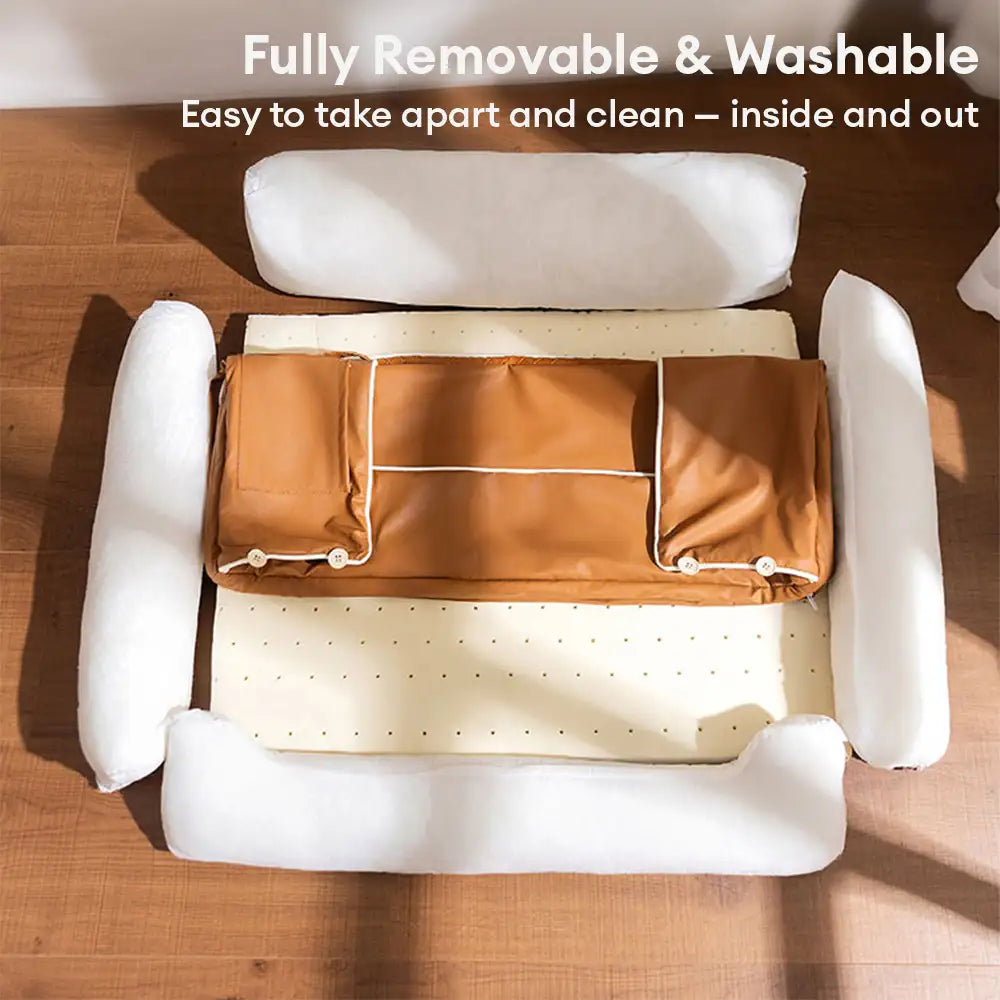 Kunstleder wasserdicht Latexschild Rücken Hundesofa Bett
