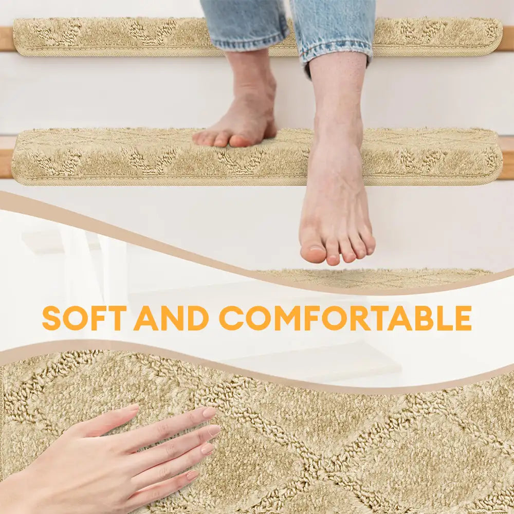 Faux Sisal Diamant Verschleißfester Treppenschutz Bullnose Rutschfeste Treppenstufen