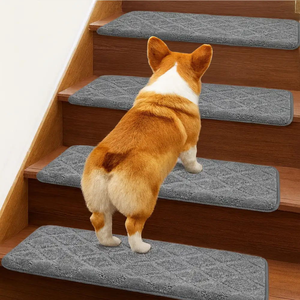 Faux Sisal Diamant Verschleißfester Treppenschutz Bullnose Rutschfeste Treppenstufen