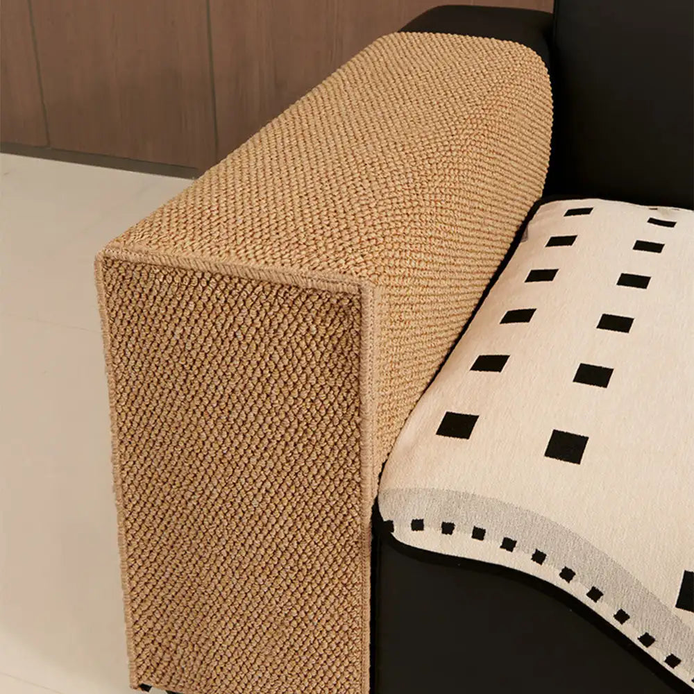 Faux Sisal Kratzfeste Sofaarmlehne Schutzabdeckung für Katzen