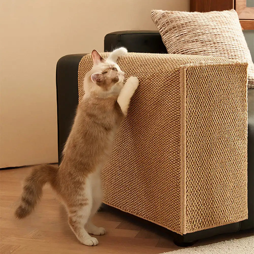 Faux Sisal Kratzfeste Sofaarmlehne Schutzabdeckung für Katzen