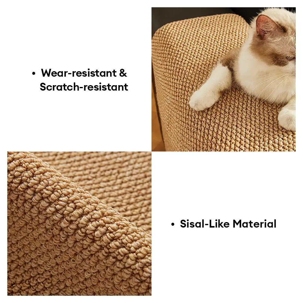 Faux Sisal Kratzfeste Sofaarmlehne Schutzabdeckung für Katzen