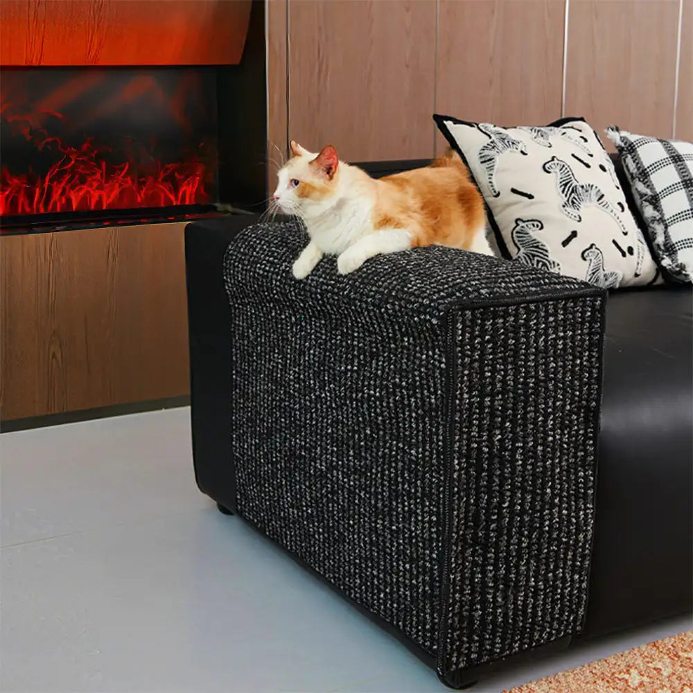 Faux Sisal Kratzfeste Sofaarmlehne Schutzabdeckung für Katzen
