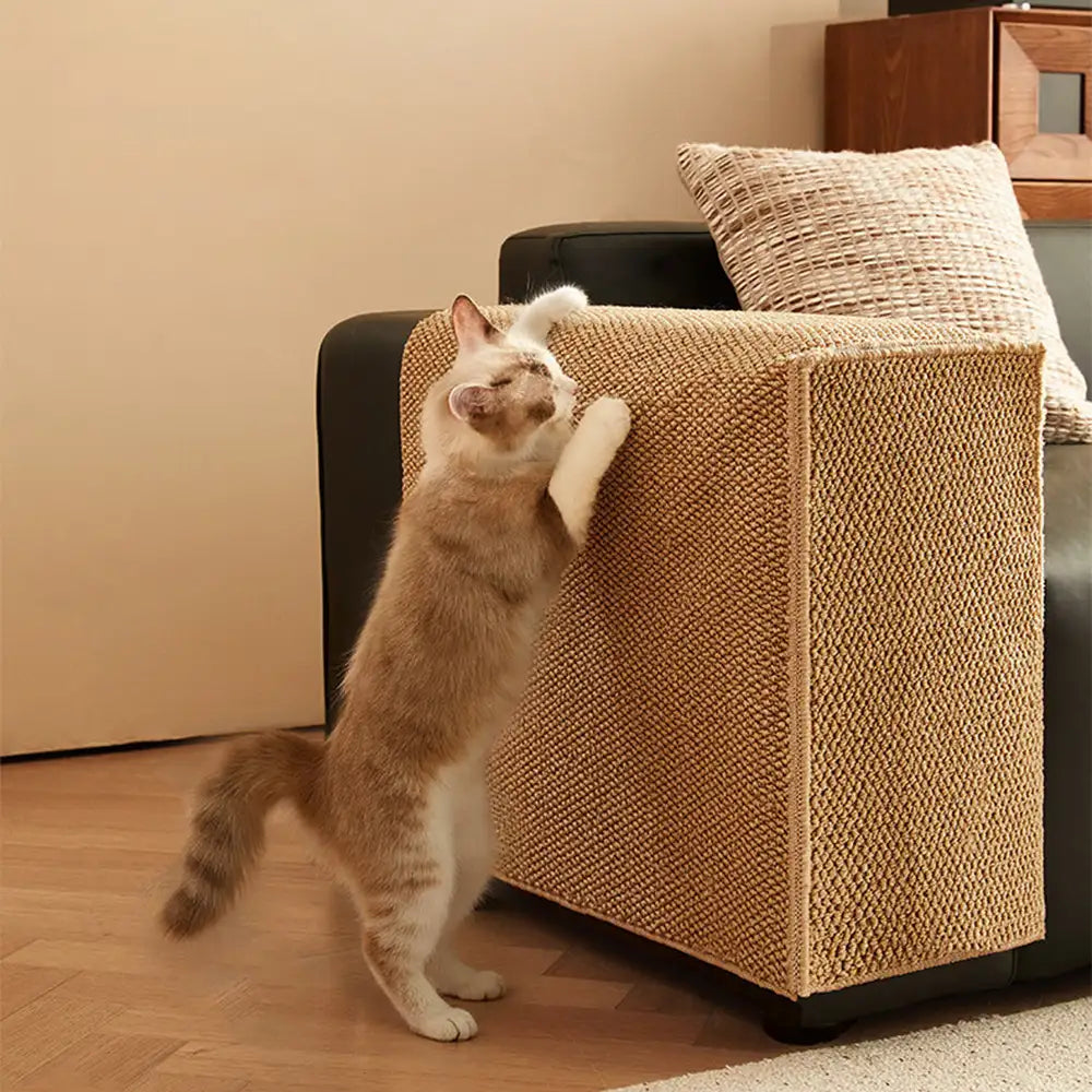 Faux Sisal Kratzfeste Sofaarmlehne Schutzabdeckung für Katzen