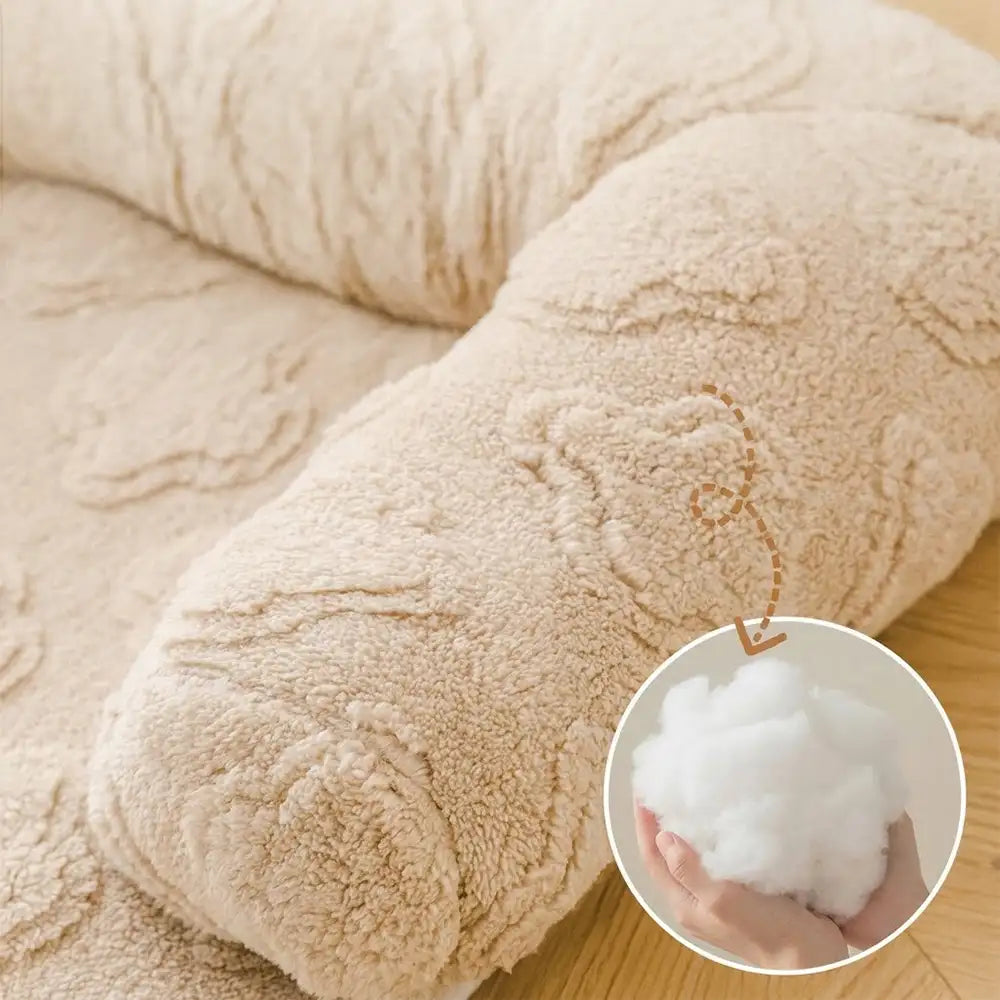 Blumenplüsch Multi-Purpose Anti-Rutsch Couchbezug Hundematte