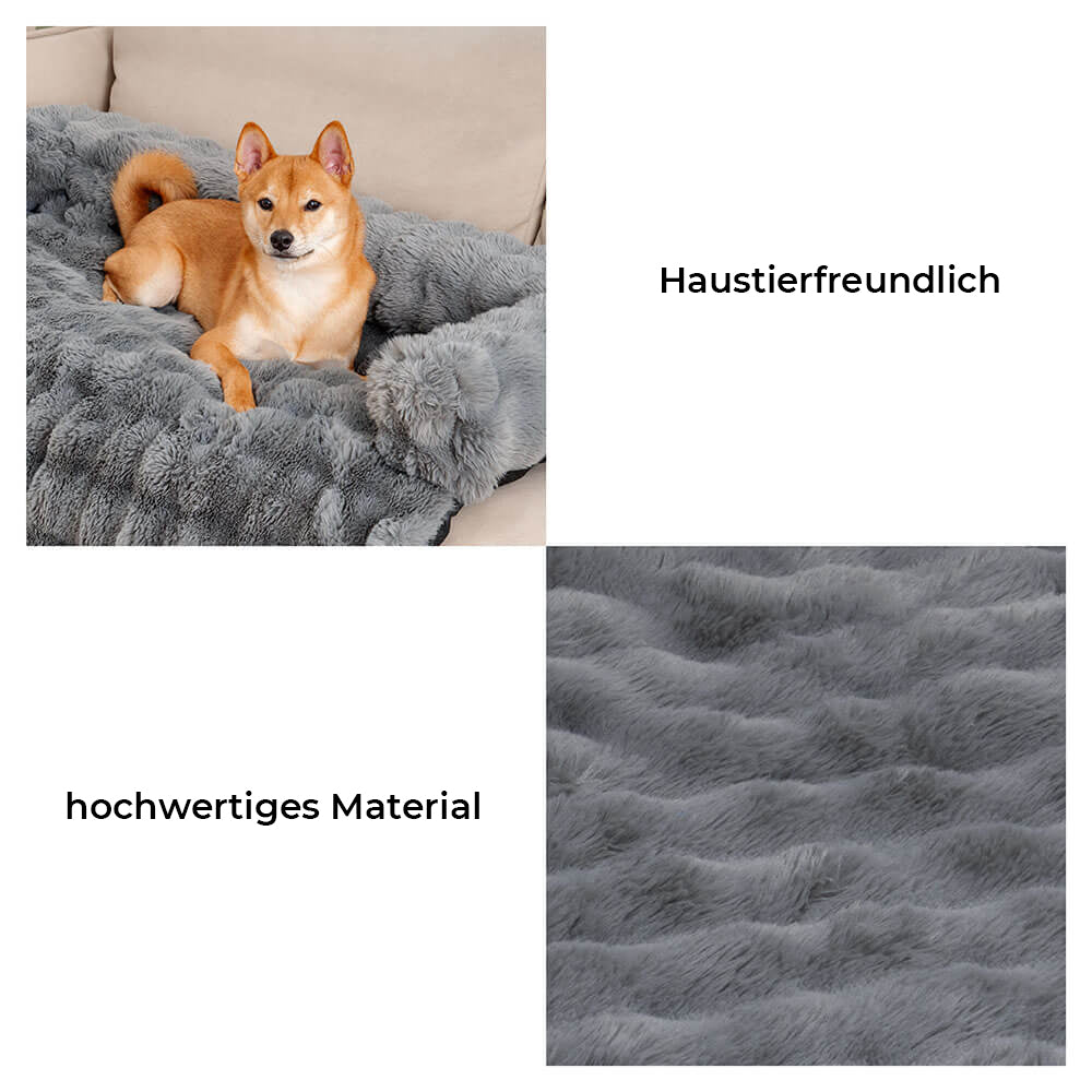 Flauschiges Beruhigendes Sofaschutz Hundebett Haustiermatte - Bundel