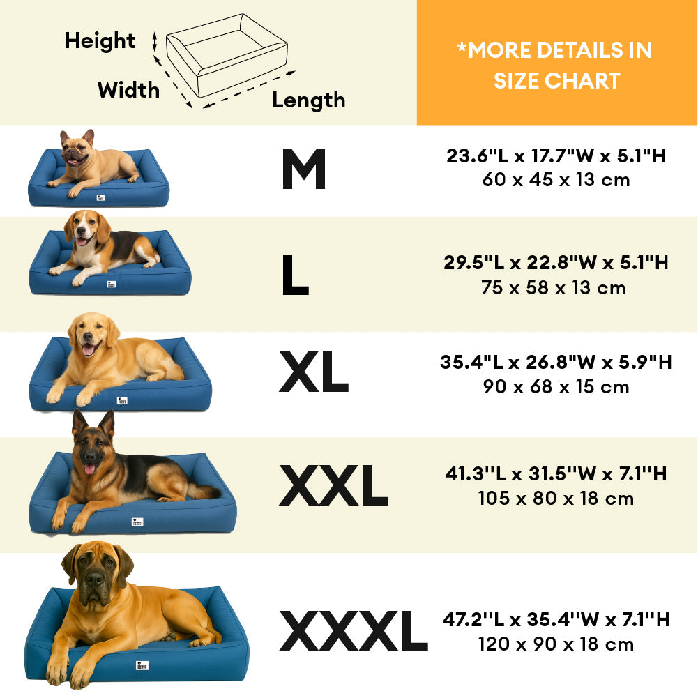 Vollständig orthopädische Umgebungsunterstützung wasserdichtes großes Hundebett für die Hundebox