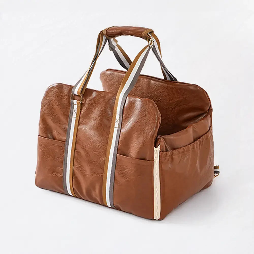 Deluxe Kunstleder Sicherheitsmittelkonsole Haustier Autositz und Trägersystem 3-in-1