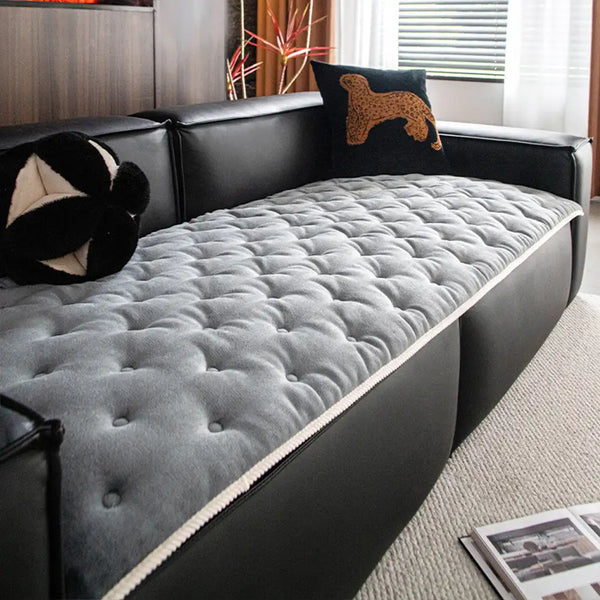 Vintage-Leder-Sofa-Schutz rutschfeste Couchabdeckung