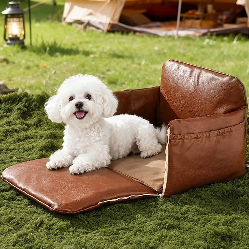 Deluxe Kunstleder Sicherheitsmittelkonsole Haustier Autositz und Trägersystem 3-in-1