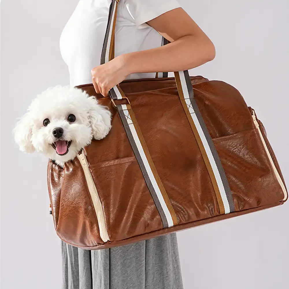 Deluxe Kunstleder Sicherheitsmittelkonsole Haustier Autositz und Trägersystem 3-in-1