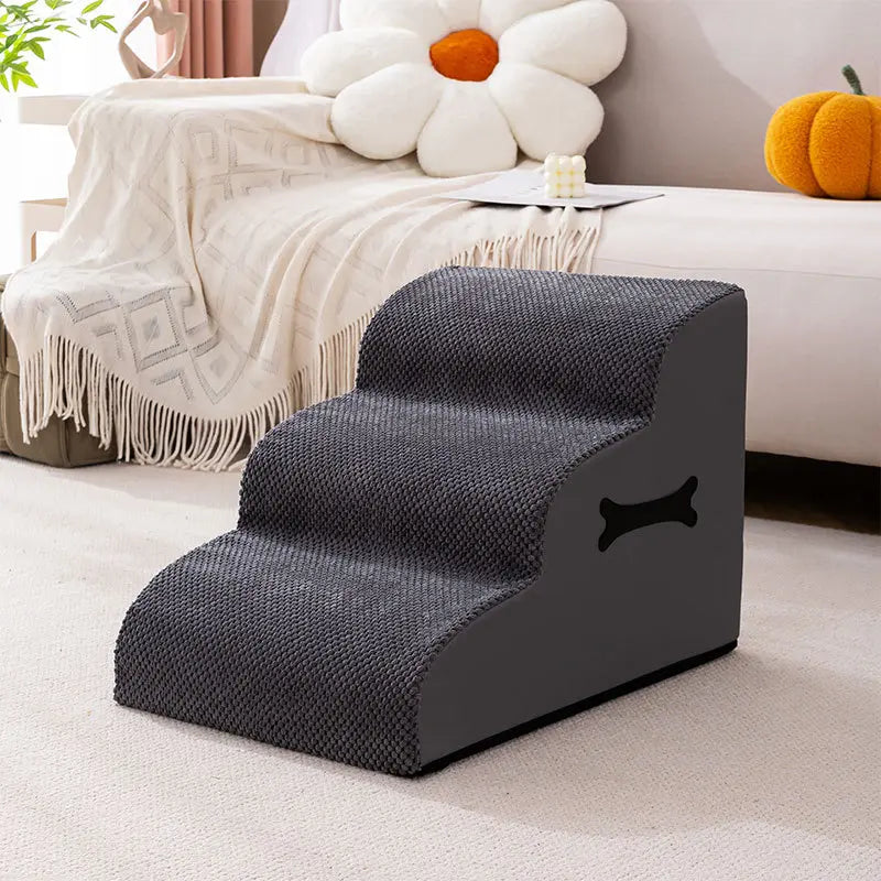 Verstellbare Hundetreppe mit rutschfester Rampe