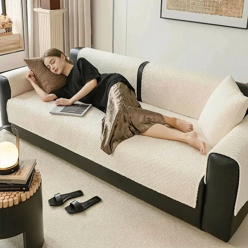 Allwetter Atmungsaktive Chenille Kratzfeste Sofa Schutz Hülle