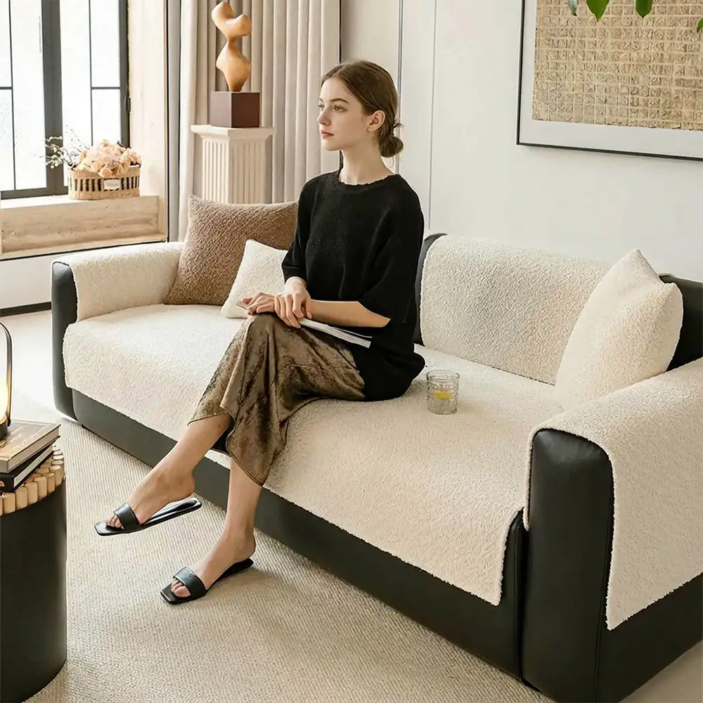 Allwetter Atmungsaktive Chenille Kratzfeste Sofa Schutz Hülle