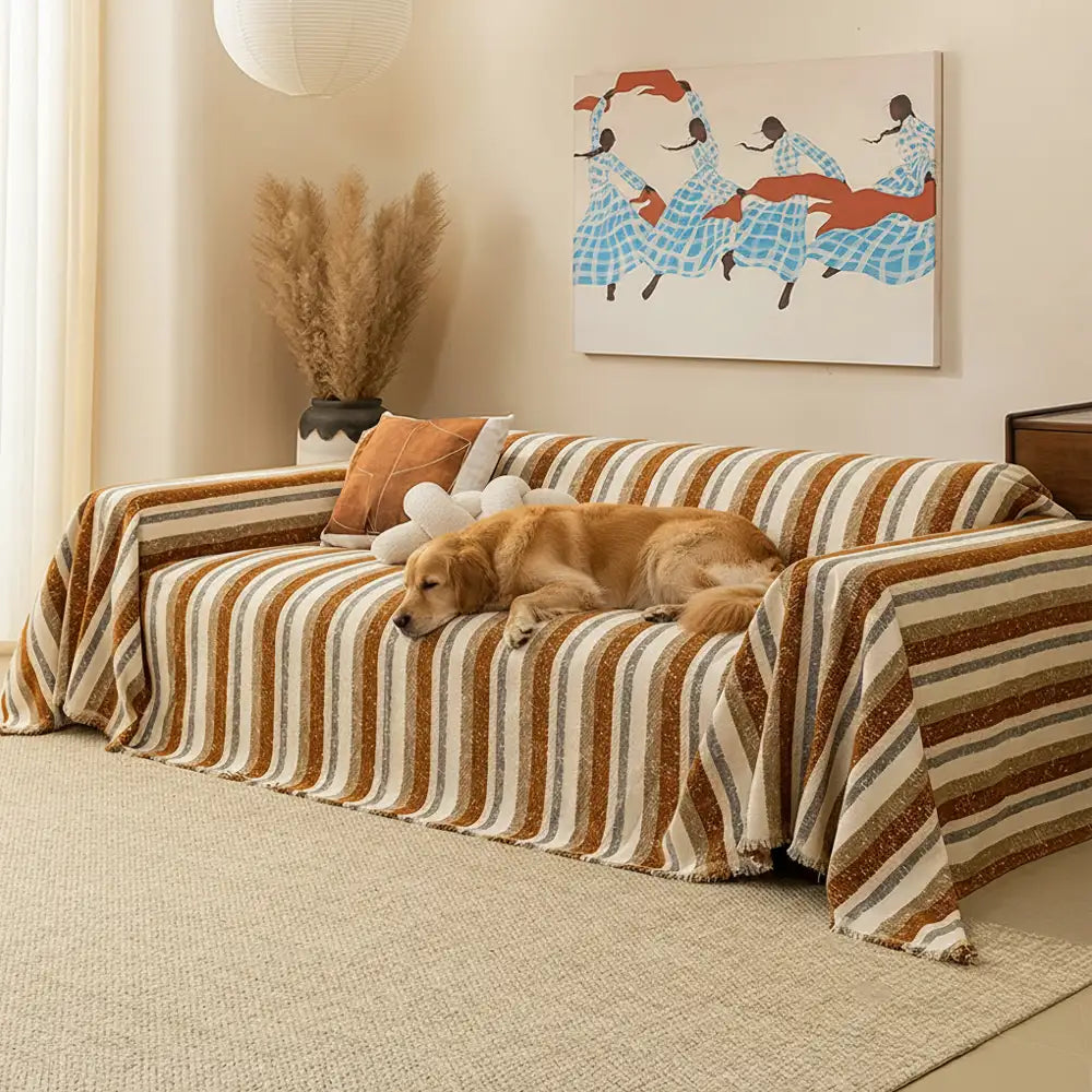 Alljahres atmungsaktive Chenille kratzfeste Sofa Schutzbezug Couchbezug