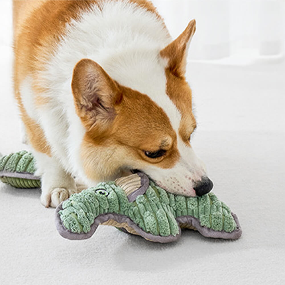 Tierische Zusammenstellung Interaktives Hundespielzeug aus Plüsch zur Zahnreinigung