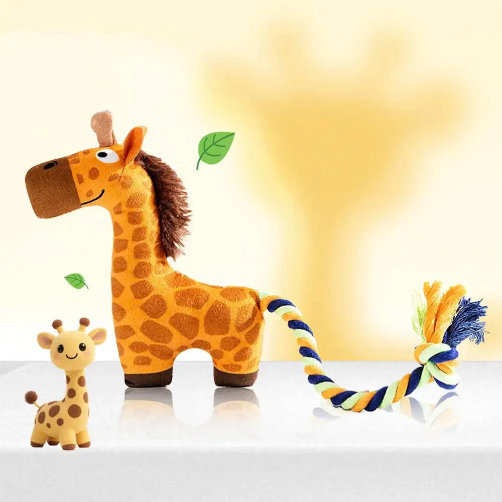 Tier-Serie Plüsch Quietschhund Beißspielzeug