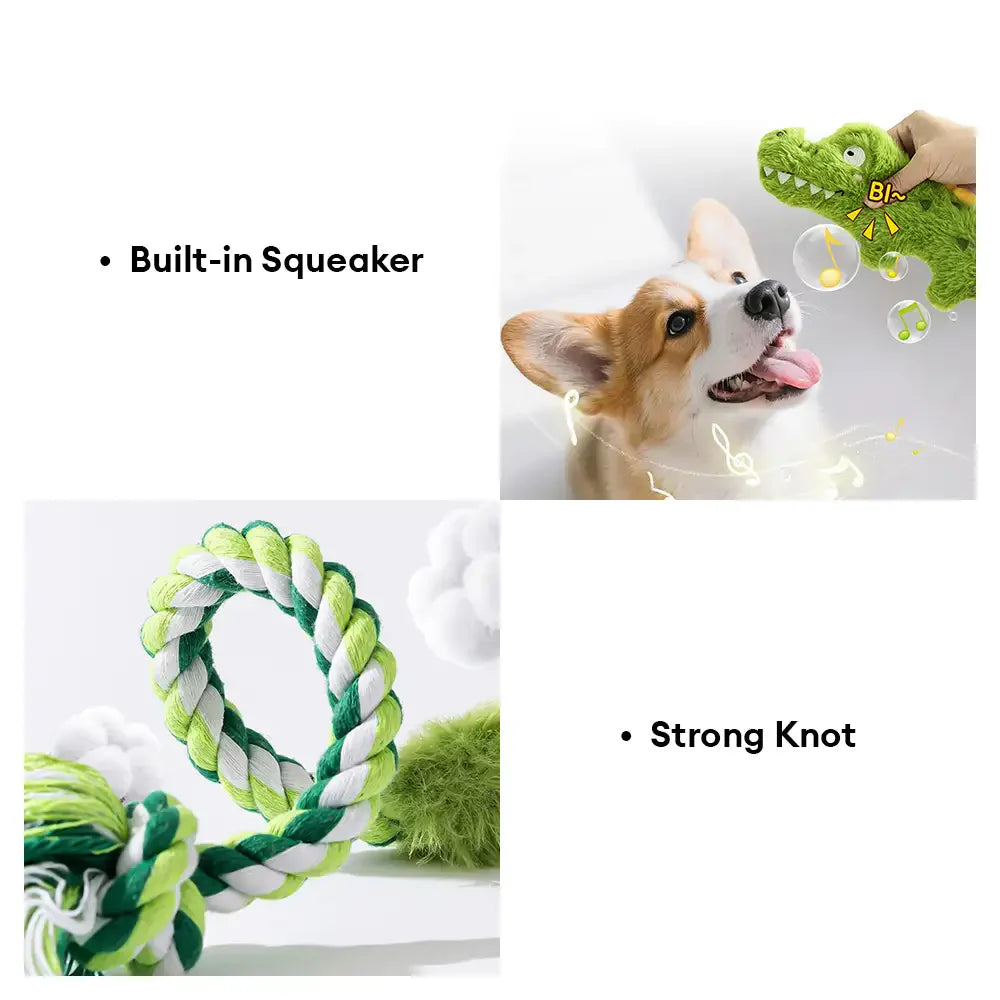 Tier-Serie Plüsch Quietschhund Beißspielzeug