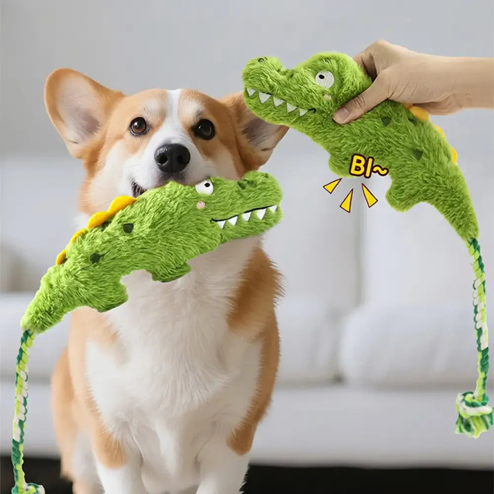 Tier-Serie Plüsch Quietschhund Beißspielzeug