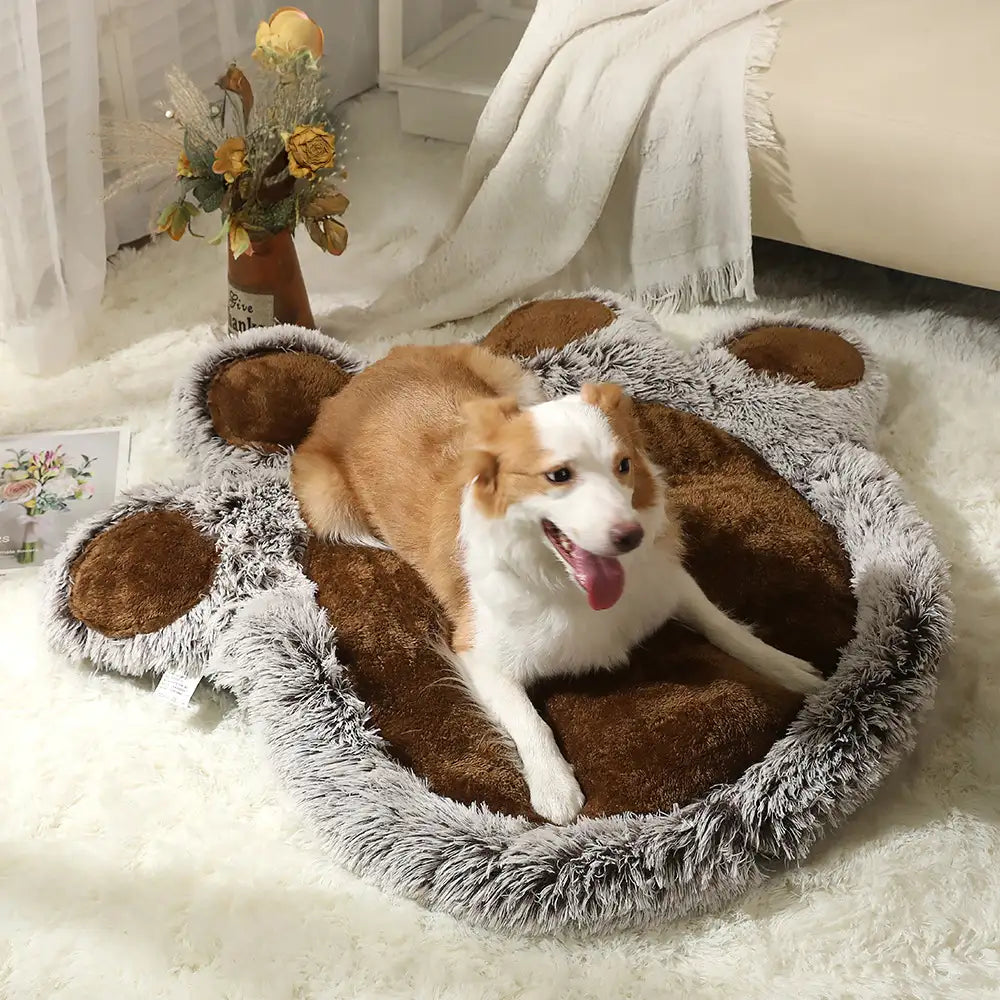 Bärenpfoten-Plüsch Fluffy Bequem Großraum Haustiermatte Hundematte