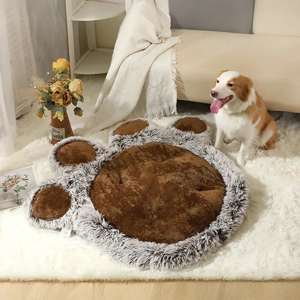 Bärenpfoten-Plüsch Fluffy Bequem Großraum Haustiermatte Hundematte