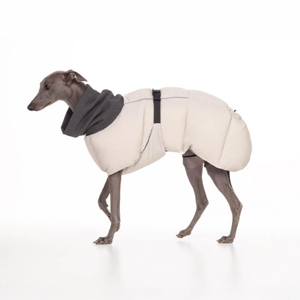 Lässige Verstellbar Rollkragenjacke für Hunde Warm Wasserdicht Reflektierende Streifen