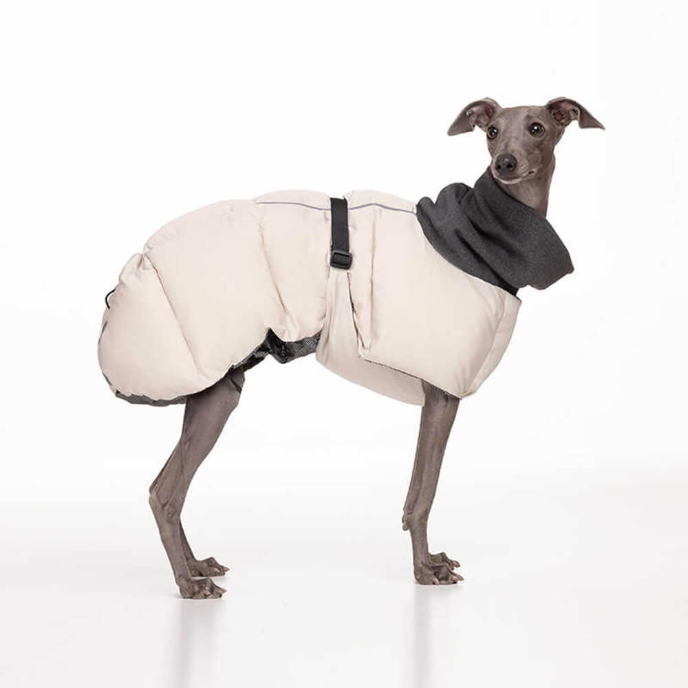 Lässige Verstellbar Rollkragenjacke für Hunde Warm Wasserdicht Reflektierende Streifen