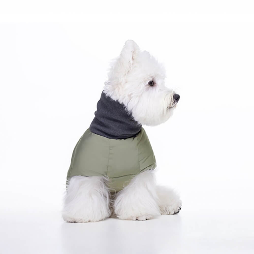 Lässige Verstellbar Rollkragenjacke für Hunde Warm Wasserdicht Reflektierende Streifen