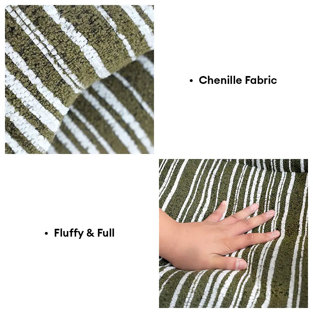 Chenille gestreiftes Jacquard-Samt-Hundebett für Welpen