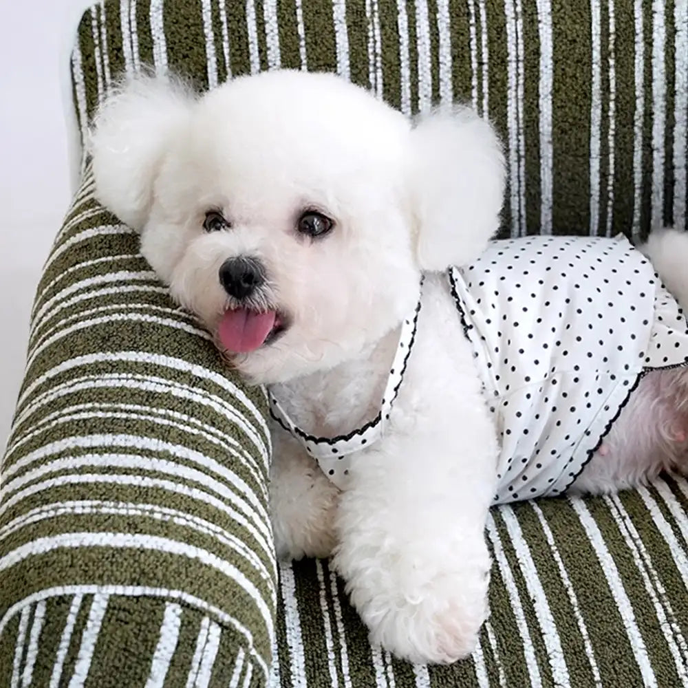 Chenille gestreiftes Jacquard-Samt-Hundebett für Welpen