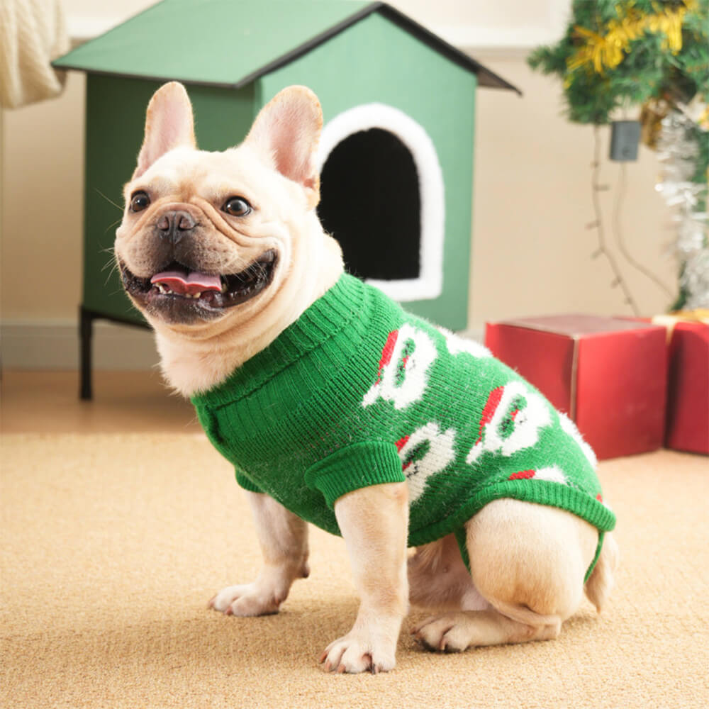 Weihnachtsrollkragenpullover für Hunde - passender Pullover für Hunde und Besitzer