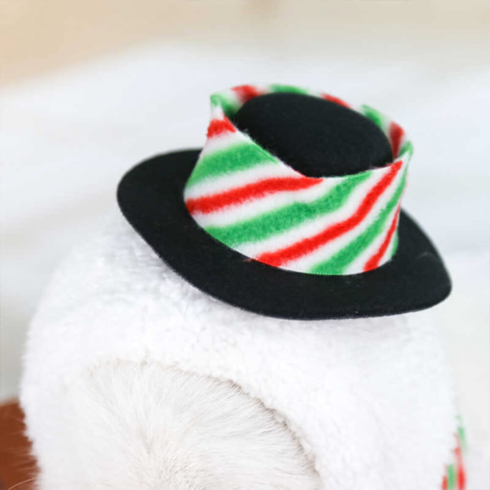 Weihnachtskostüm mit laufendem Schneemann Cosplay-Outfit für Hunde und Katzen