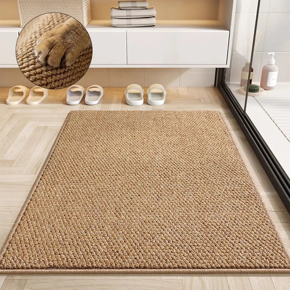 Klassische Faux-Sisal verstärkte Kratzmatte für Katzen, kratzfest, rutschfester Teppich
