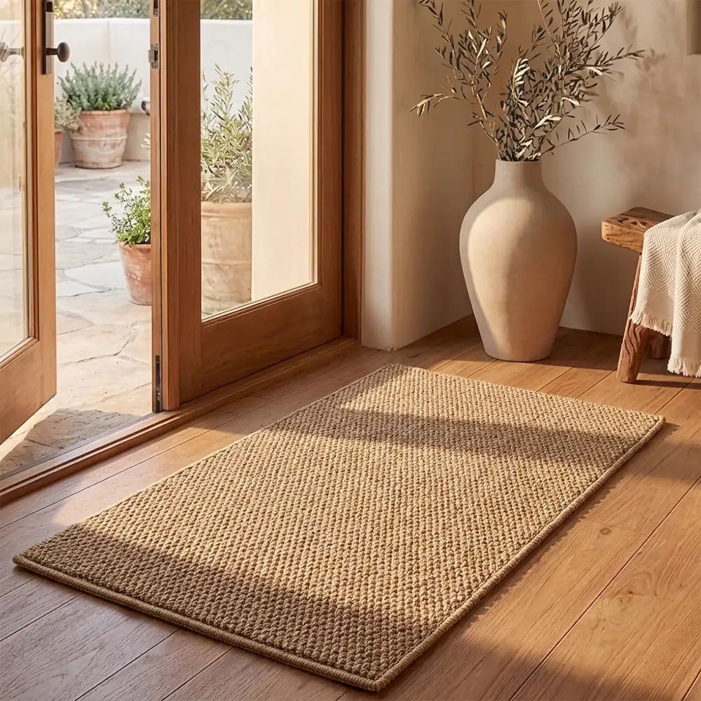 Klassische Faux-Sisal verstärkte Kratzmatte für Katzen, kratzfest, rutschfester Teppich