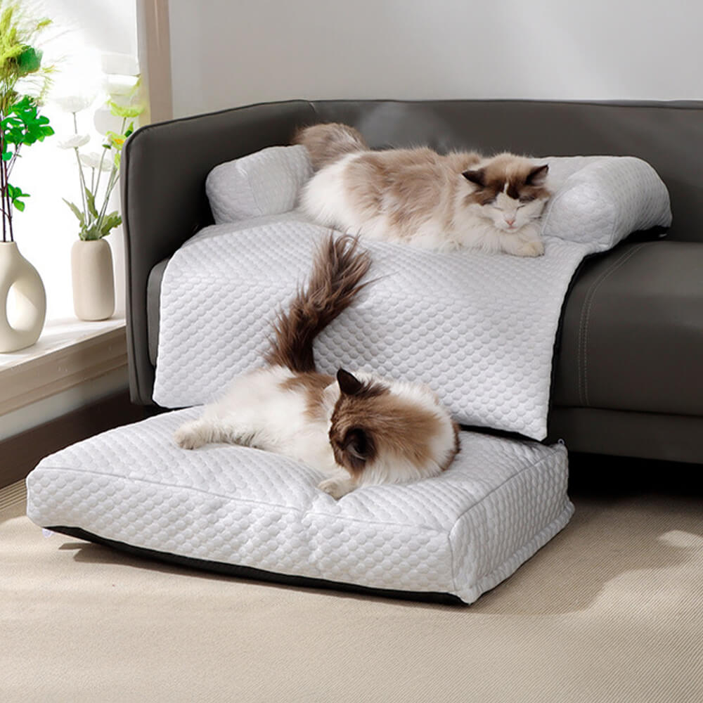 Kühlung 2 in 1 Große abnehmbare Katzen- und Hundematte Couchbezug
