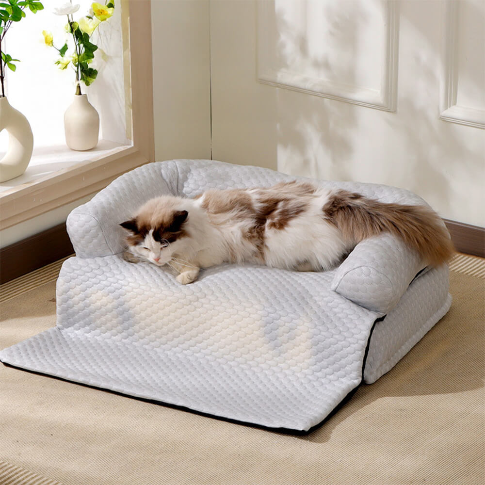 Kühlung 2 in 1 Große abnehmbare Katzen- und Hundematte Couchbezug