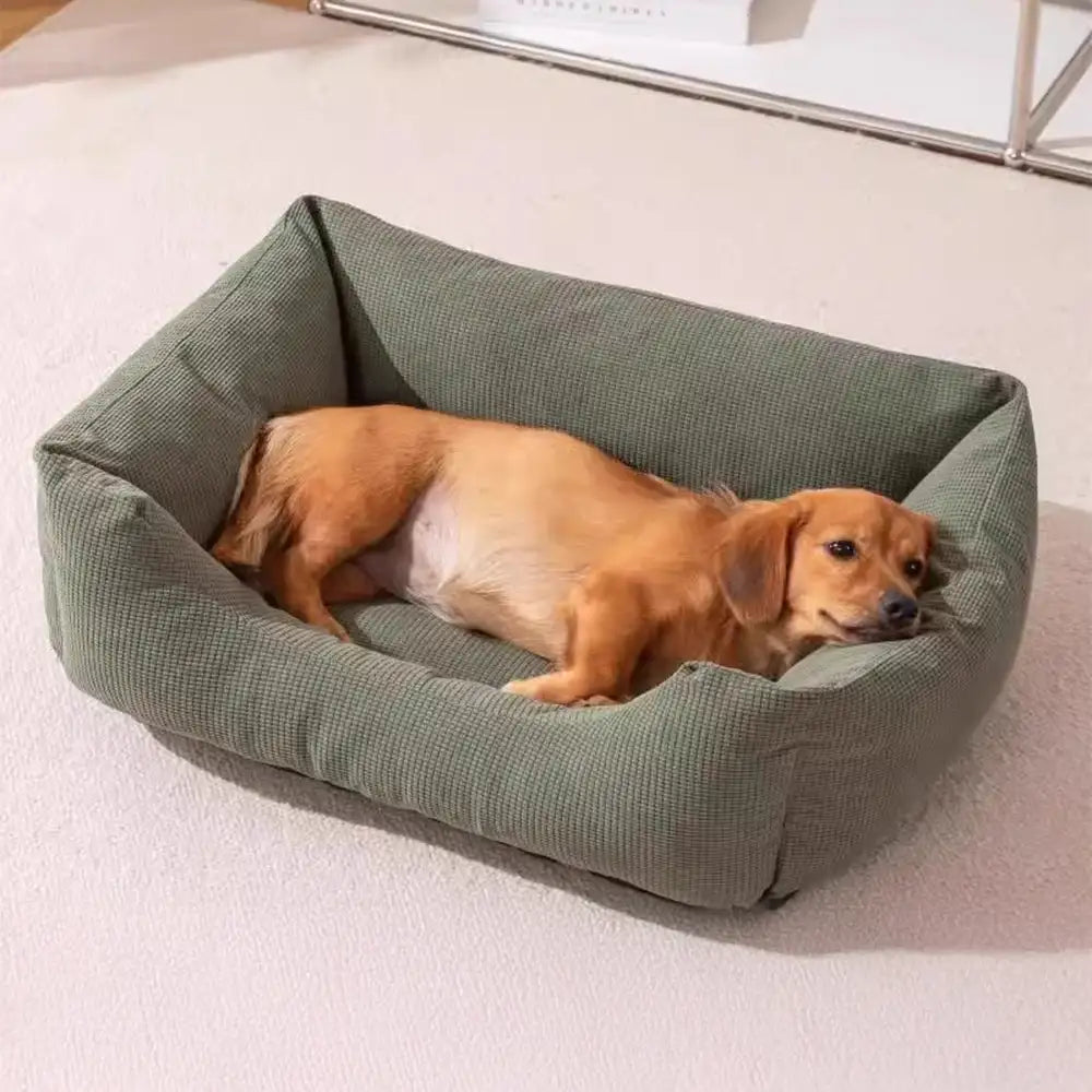 Rippenstruktur Kratzfest Atmungsaktiv Abnehmbar Komfort Hundebett