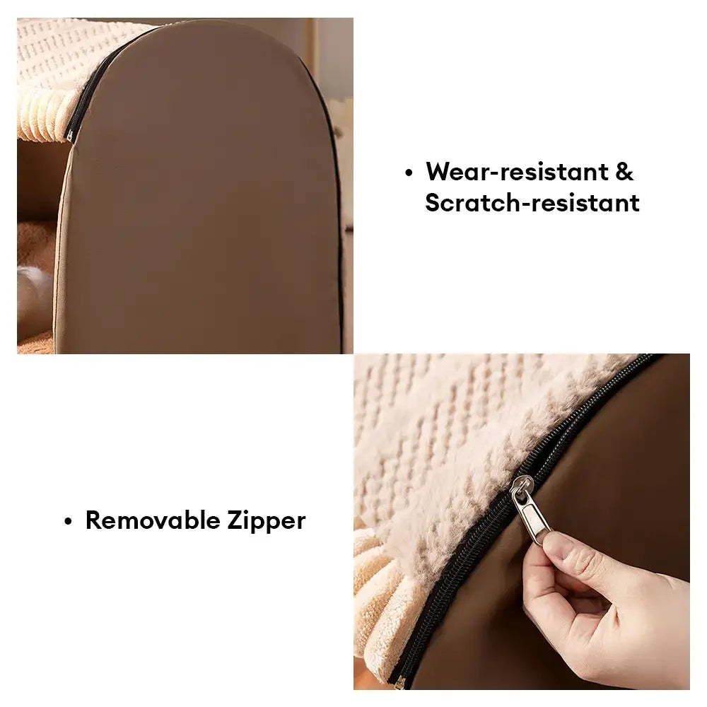 Gemütliches, tragbares Hundebett mit Dach – halbgeschlossen, warm und langlebig