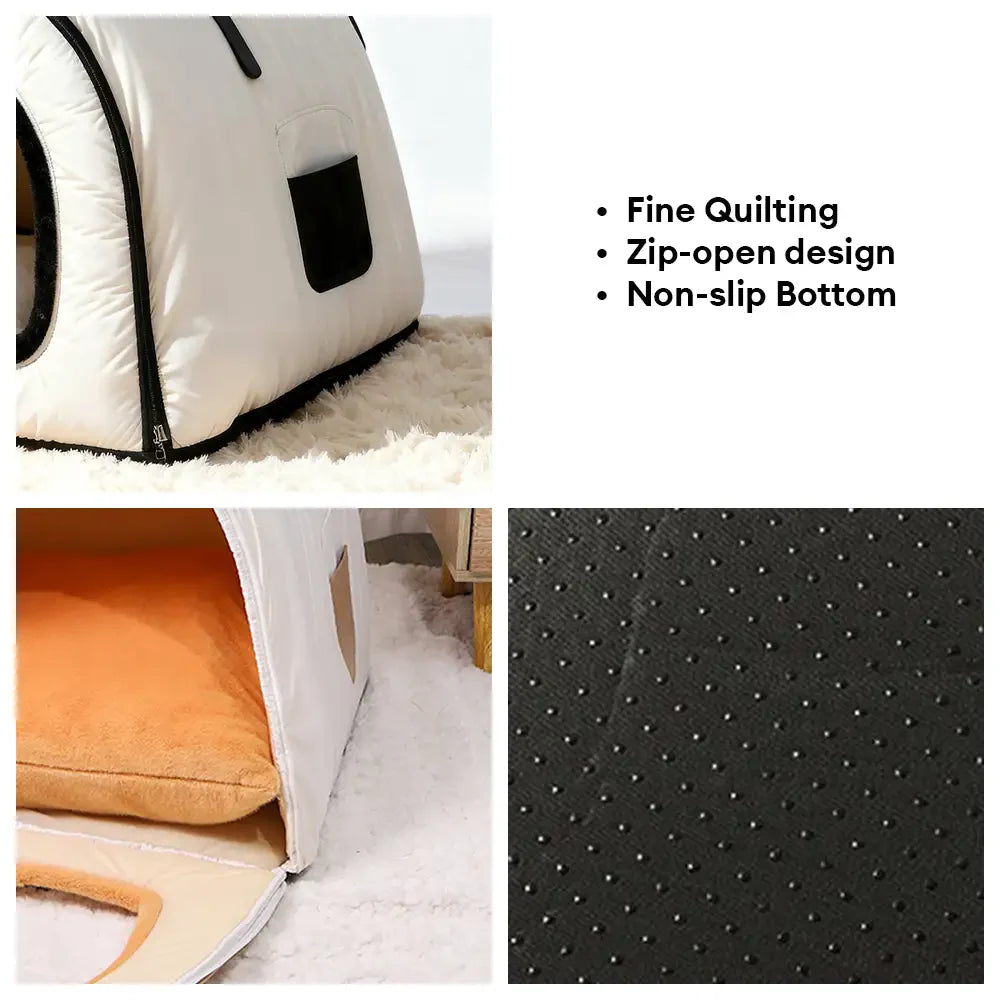 Gemütliche, geschlossene, wasserabweisende, waschbare Katzenhöhle, tiefer Schlaf, Hundebett.