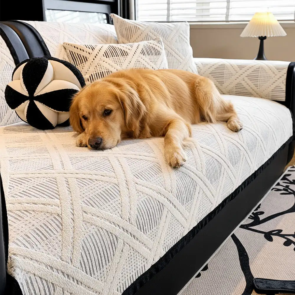 Kreatives Karomuster Anti-Kratz- und rutschfester Sofabezug - geeignet für alle Jahreszeiten