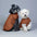 Entenfedern gefüllte Winter Hundeweste Leichtgewichtig Warm Hundemantel mit Leinenring