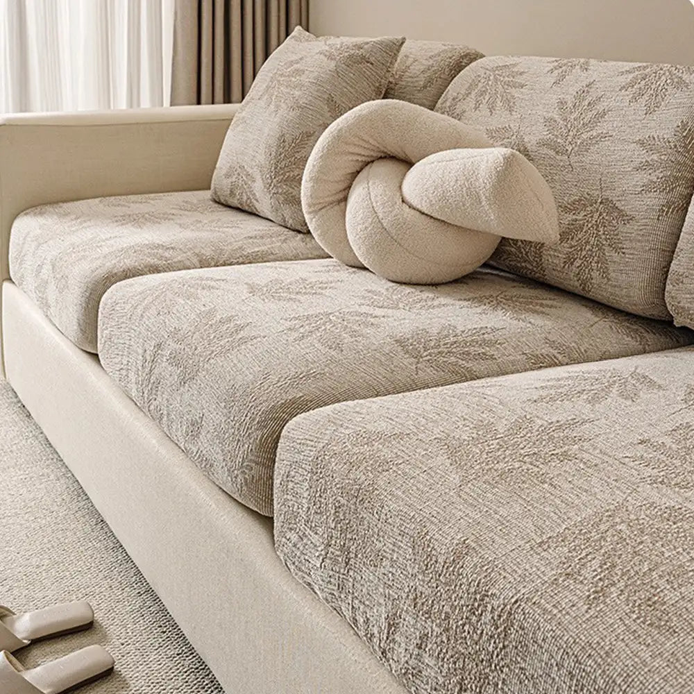 Elastischer Chenille Ganzjahres-Anti-Kratzer Couchbezug mit vollem Schutz