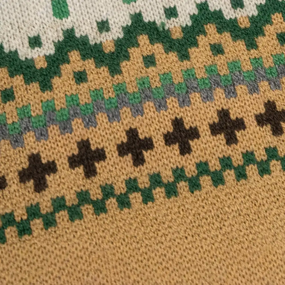 Fair Isle Vintage-Muster Dachshund und kleiner bis mittelgroßer Hund Pullover