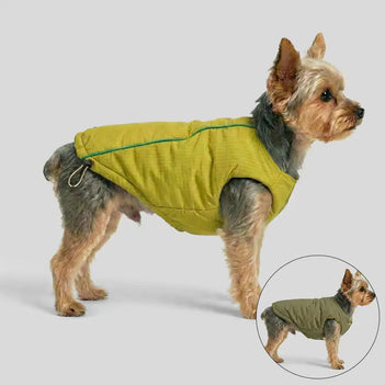 Modische wendbare gepolsterte dicke warme Hundejacke